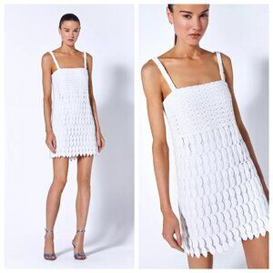 NWOT$500 Alexis South Square-Neck Crochet Mini Dress - Size XS